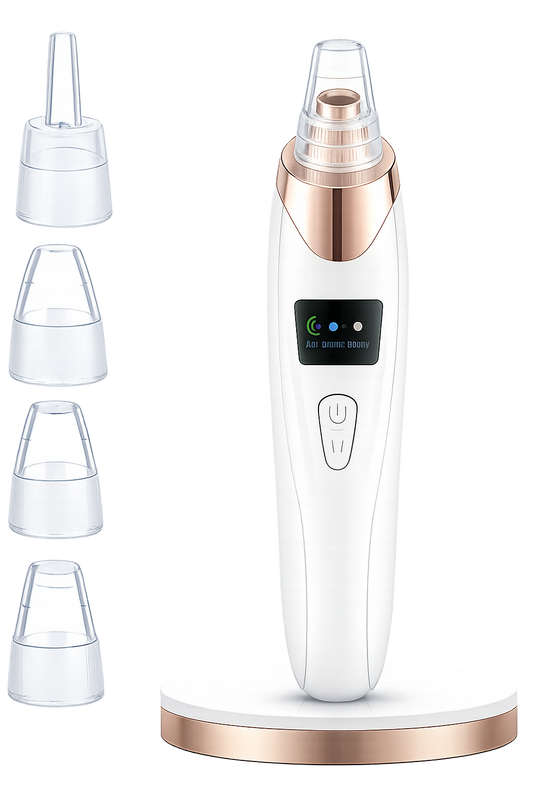 Limpiador facial de poros - Extractor de puntos negros con 5 niveles de succión.