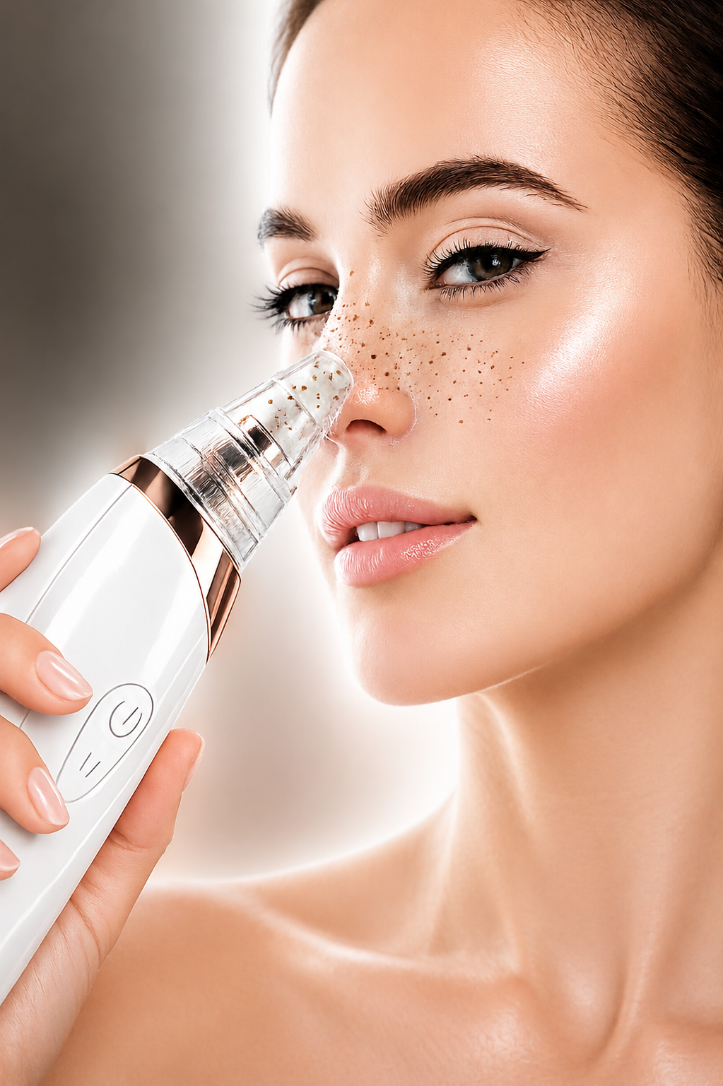 Limpiador facial de poros - Extractor de puntos negros con 5 niveles de succión.